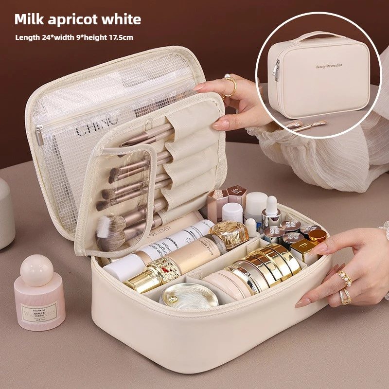 Luxury Skincare Samples - Nova Necessaire Feminina de Grande Capacidade,