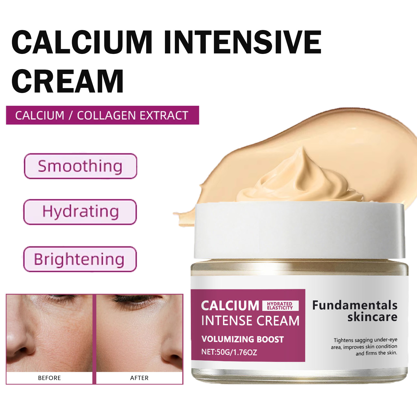 Creme Intenso de Cálcio para F - Luxury Skincare Brands avaliação e preço