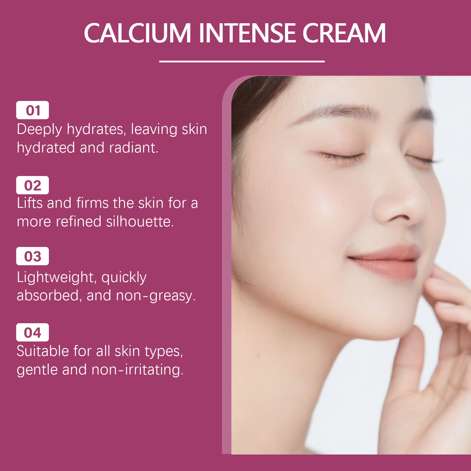 Creme Intenso de Cálcio para F - Luxury Skincare Brands avaliação e preço