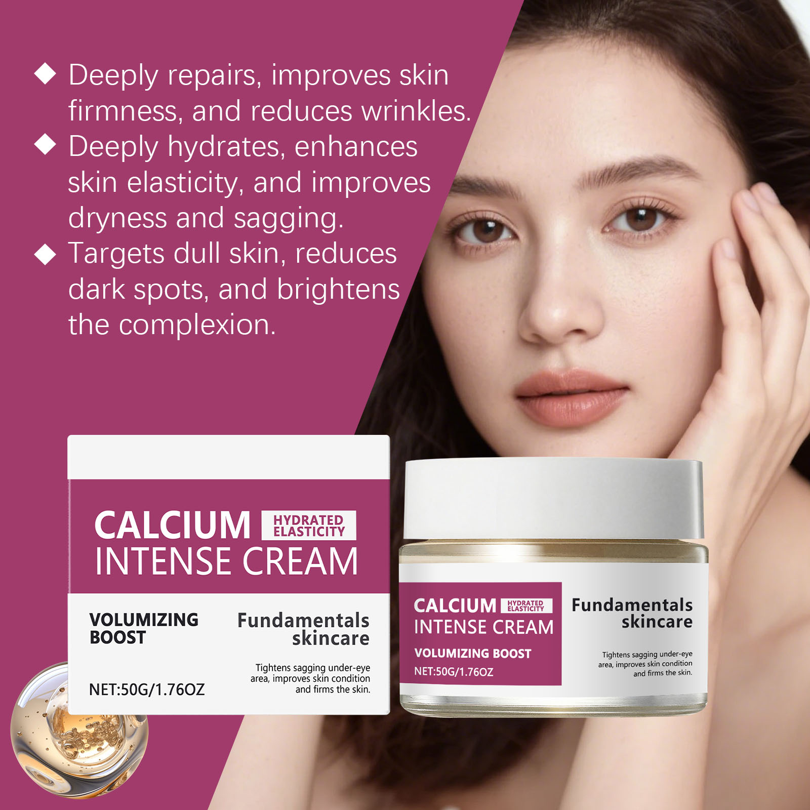 Creme Intenso de Cálcio para F - Luxury Skincare Brands avaliação e preço