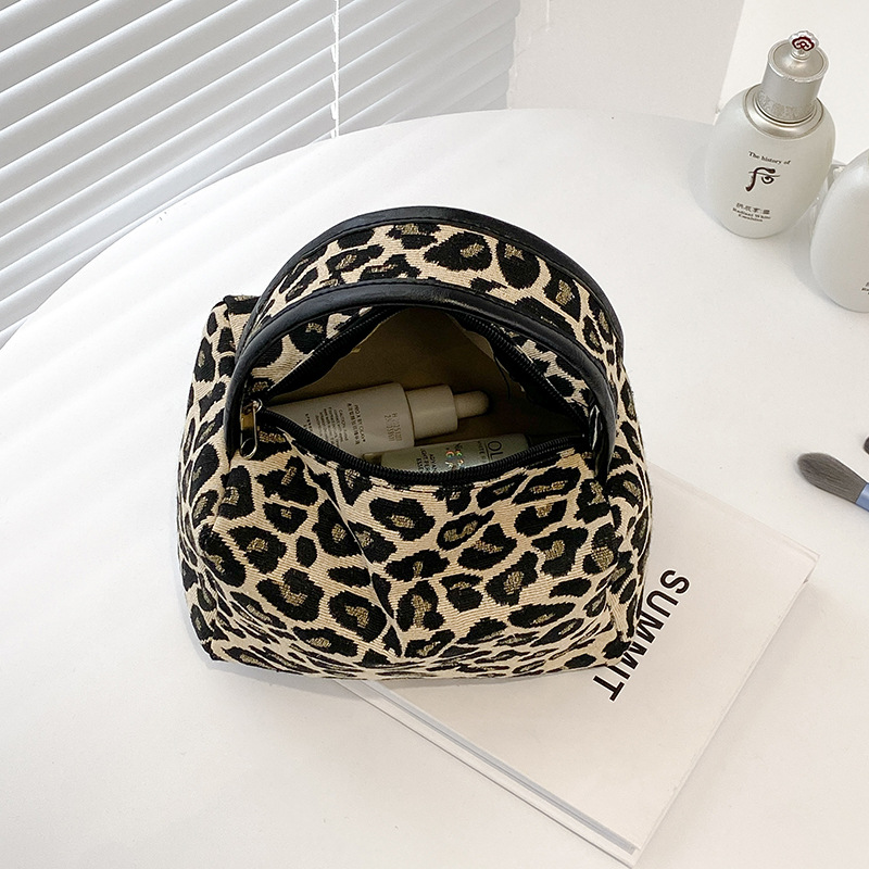 Bolsa de maquiagem leopardo lu - Luxury Skincare China avaliação e preço