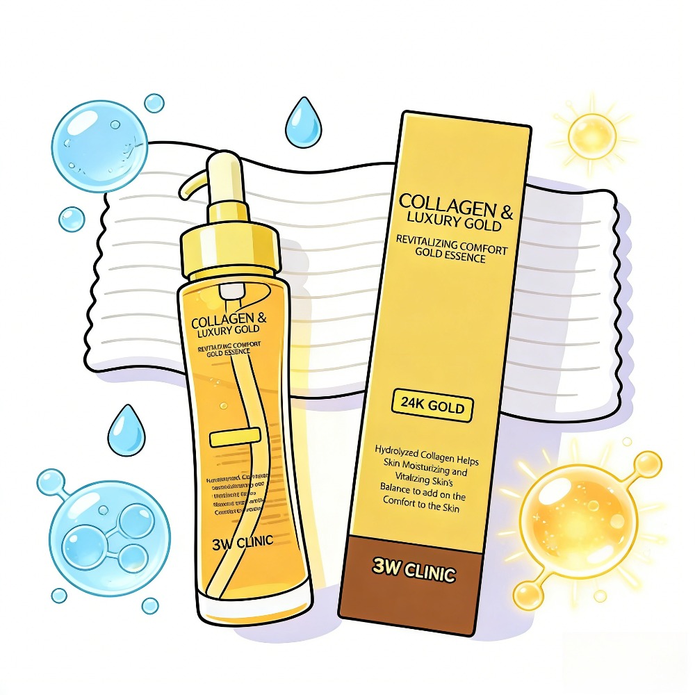 3WCLINIC Colágeno & Essência d - Luxury Skincare Korea avaliação e preço